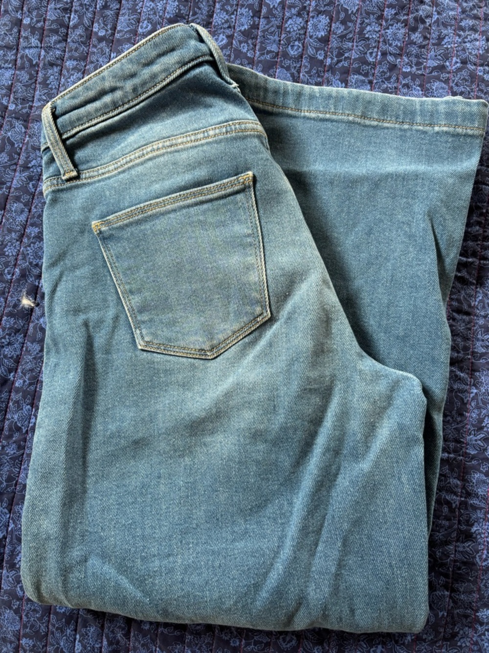 Universal Thread Light Blue Denim Jeans with Gold Stitching - Picture 2 of 3